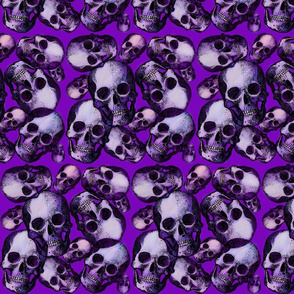 Purple skulls large