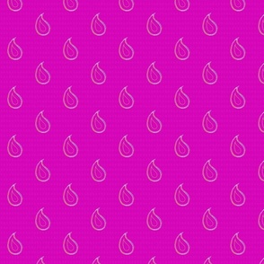 Paisley drops on magenta