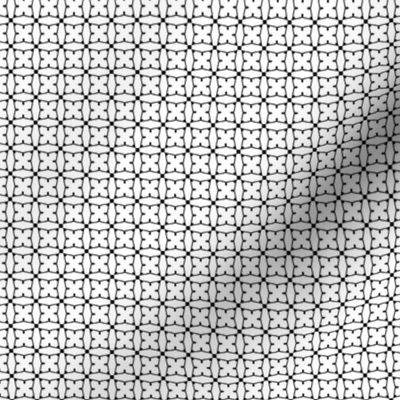 Circles and squares in black on white
