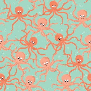 Octopus Friends Kids Print