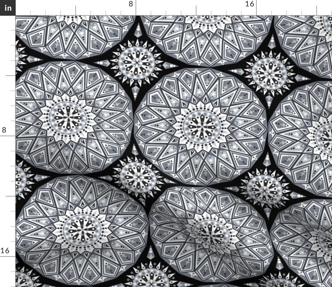 Grey decorative tile