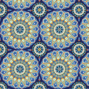 Decorative blue tile