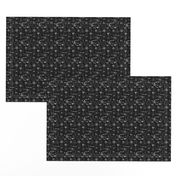 SMALL cute halloween pattern october fall themed fabric black and white print by andrea lauren