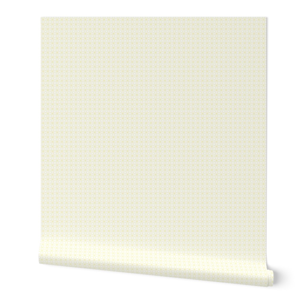 Circles and squares in pale yellow on white