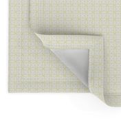 Circles and squares in pale yellow on white