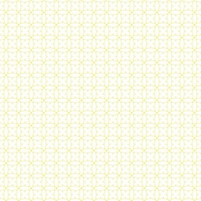 Circles and squares in pale yellow on white