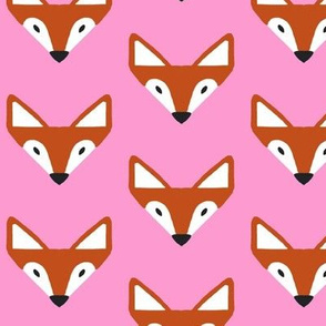Triangle fox in pink