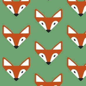 triangle fox in green