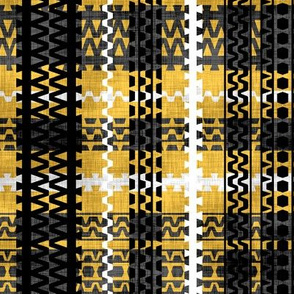 Tire Tread Tartan Canary