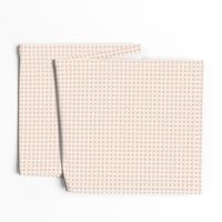 Circles and squares in coral on white