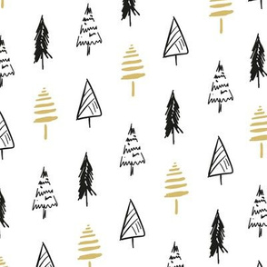 Christmas Trees – Black + Gold