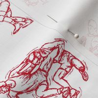 Wrestling Red Sketch