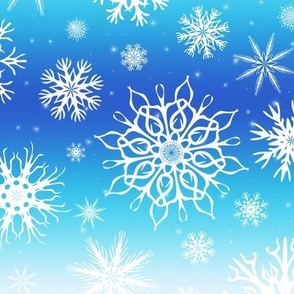 Ombré  Snowflakes 