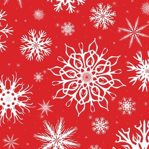 Snowflakes Red