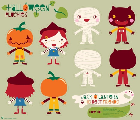 Jack o' lantern and his best friends