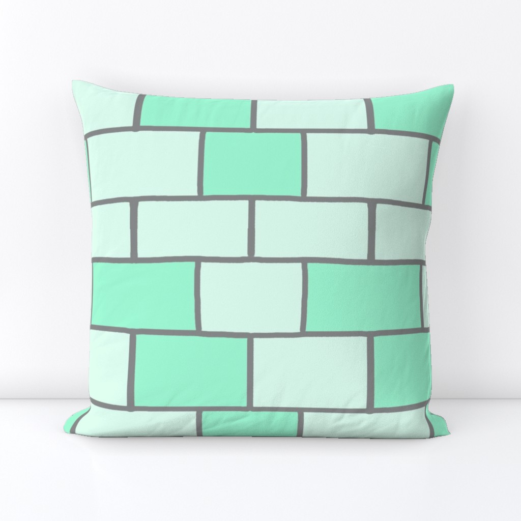 mint subway tiles