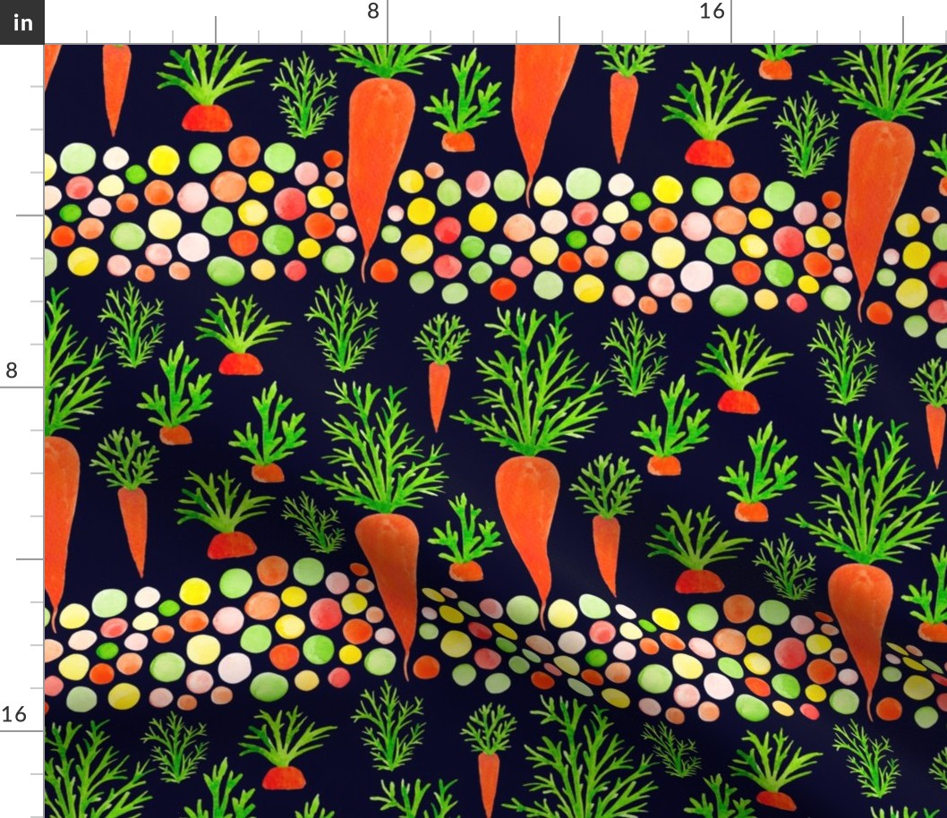 Bright pattern with carrots