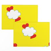 Cloud Heart Sunny Yellow Sky