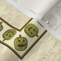 Plush Pumpkin Pillow Pair - Panel with bonus