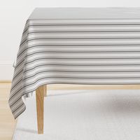 Mattress Ticking Narrow Striped Pattern in Charcoal Grey and White