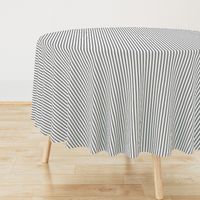 Mattress Ticking Narrow Striped Pattern in Dark Black and White