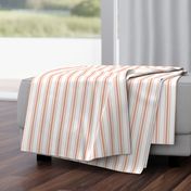 Small Shell Coral Peach Orange Mattress Ticking Stripes 