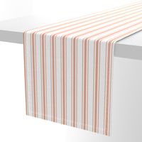 Small Shell Coral Peach Orange Mattress Ticking Stripes 