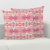 Coral Bouchle Plaid