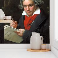 Ludwig van Beethoven famous portraits music musician German composer pianist classical romantic musical sheets 18th century 19 century victorian baroque historical