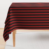 Mattress Ticking Small Striped Pattern Red on Black