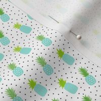 tiny pineapples plus crosses + sky blue :: fruity fun