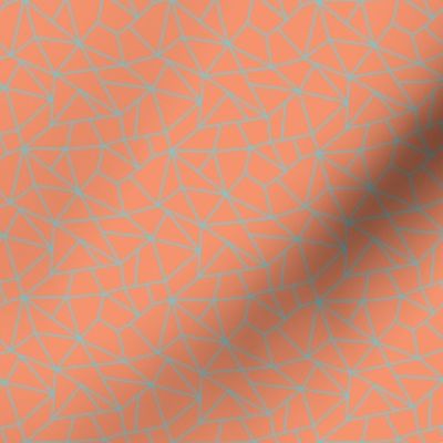 Crackled orange  geometric texture (small)