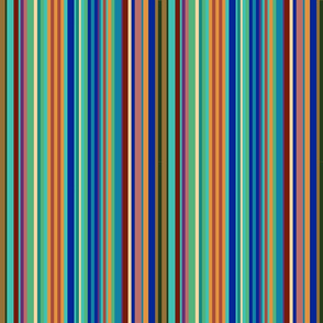Bauhaus-Stripe Blues Vertical