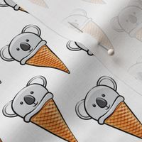 koala icecream cones - white