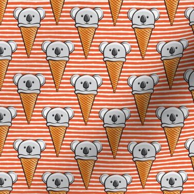 koala icecream cones - stripes