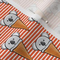 koala icecream cones - stripes