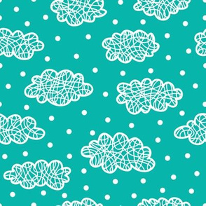 clouds and dots