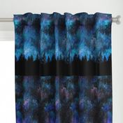  Starry night - 1 yard high - forest silhouette with sky and thousands of stars