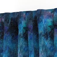  Starry night - 1 yard high - forest silhouette with sky and thousands of stars