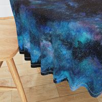  Starry night - 1 yard high - forest silhouette with sky and thousands of stars