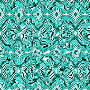 Boho Flagstone Abstract Geometric -green  