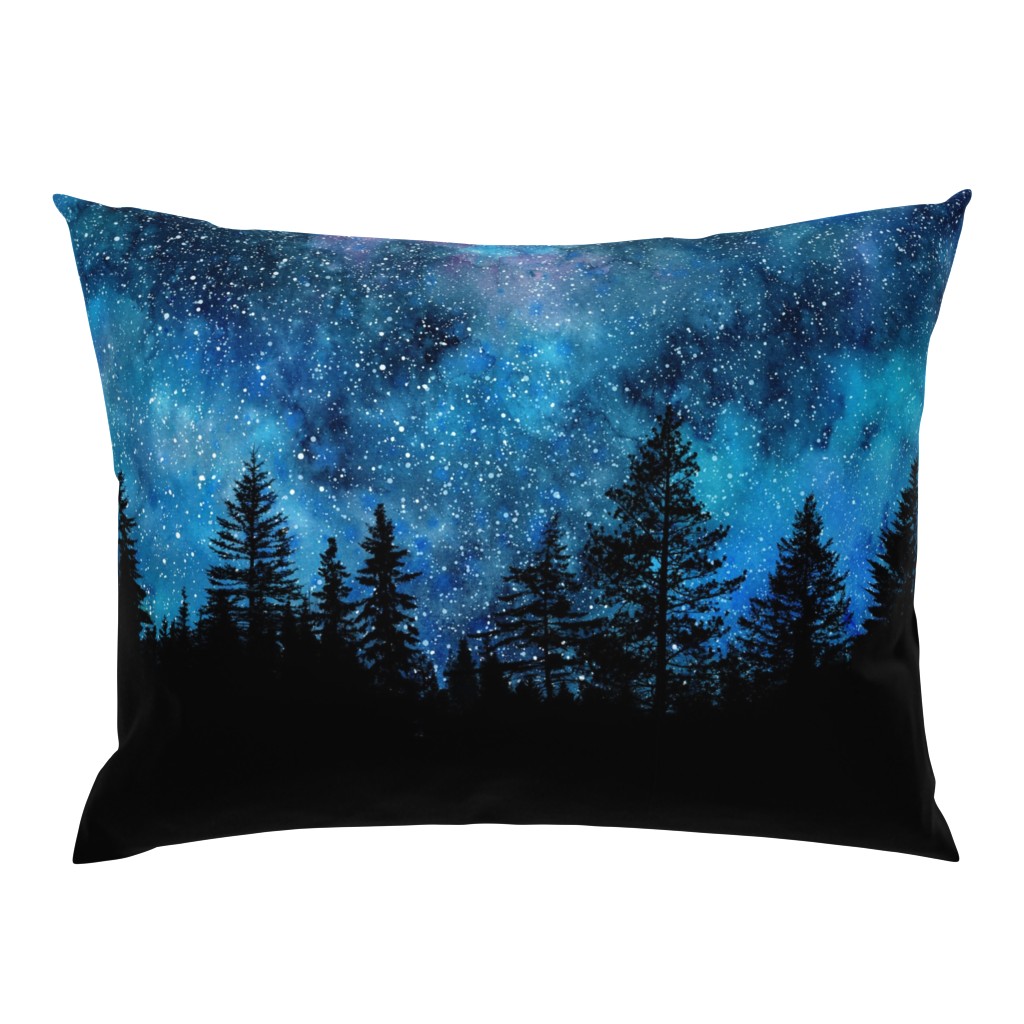 Starry night sky over the forest - 2 yards high!