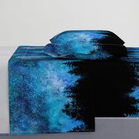 Starry night sky over the forest - 2 yards high!