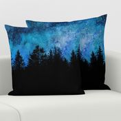 Starry night sky over the forest - 2 yards high!