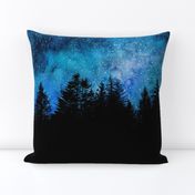 Starry night sky over the forest - 2 yards high!