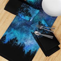 Starry night sky over the forest - 2 yards high!