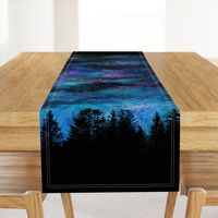 Starry night sky over the forest - 2 yards high!