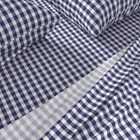 USA Flag Blue and White Gingham Checked