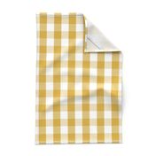 Designer Spicy Mustard Yellow Gingham Check