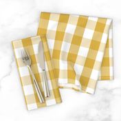 Designer Spicy Mustard Yellow Gingham Check